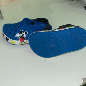 USED Mickey Mouse Crocs